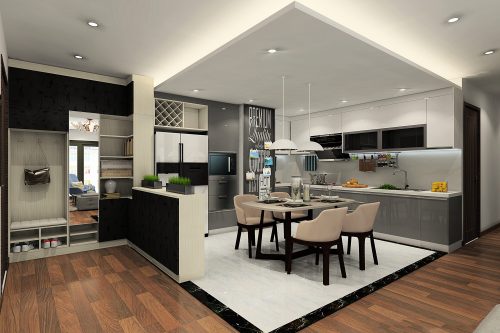 Không gian với ánh sáng ấm áp