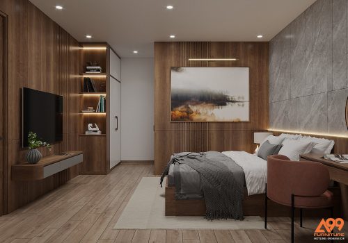 Phòng ngủ phong cách tối giản