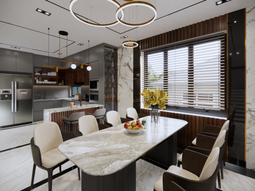 Không gian được thiết kế với nhiều cửa sổ lớn